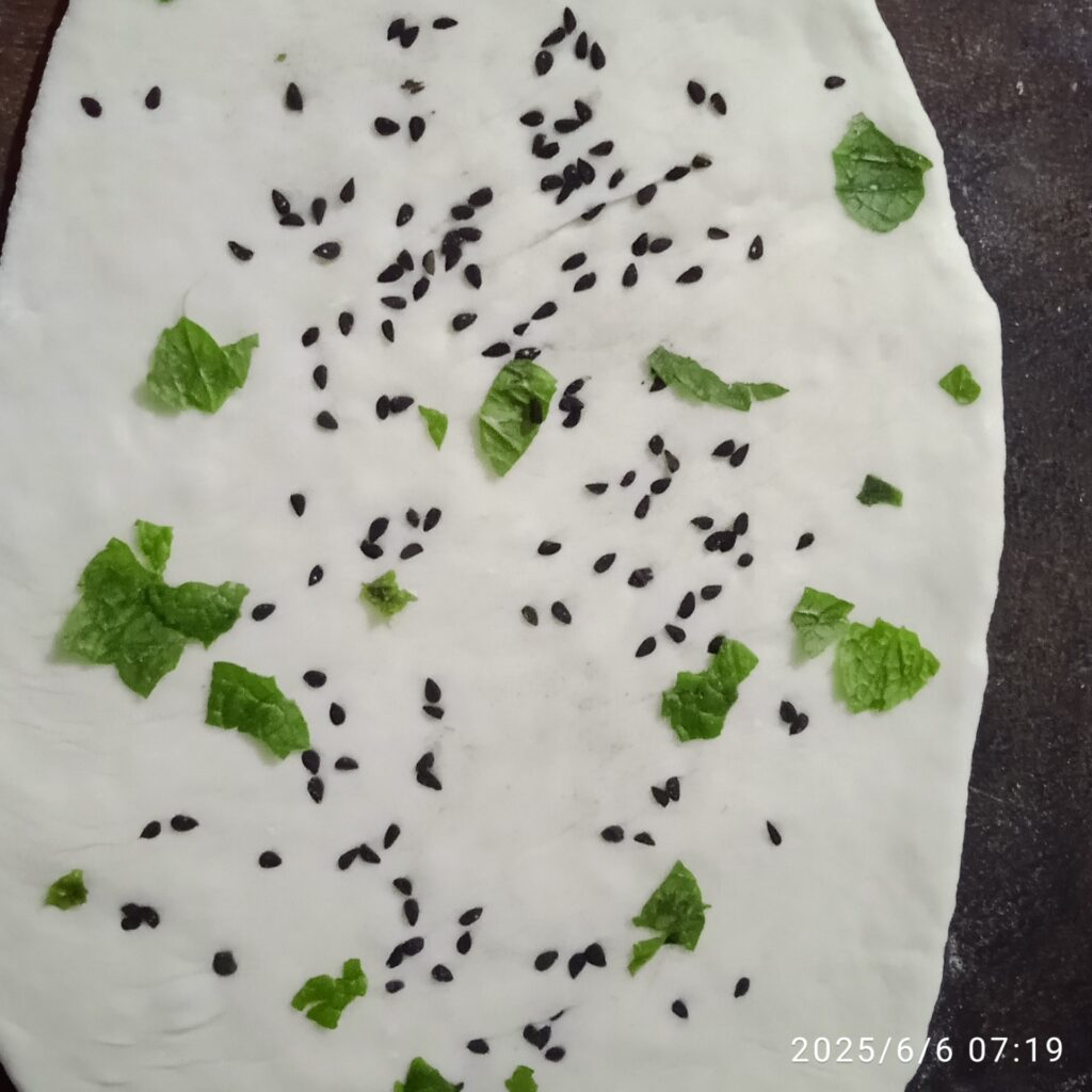 Shaping the naan