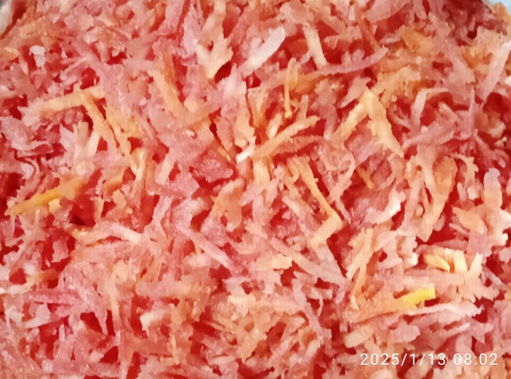 Grated gajar