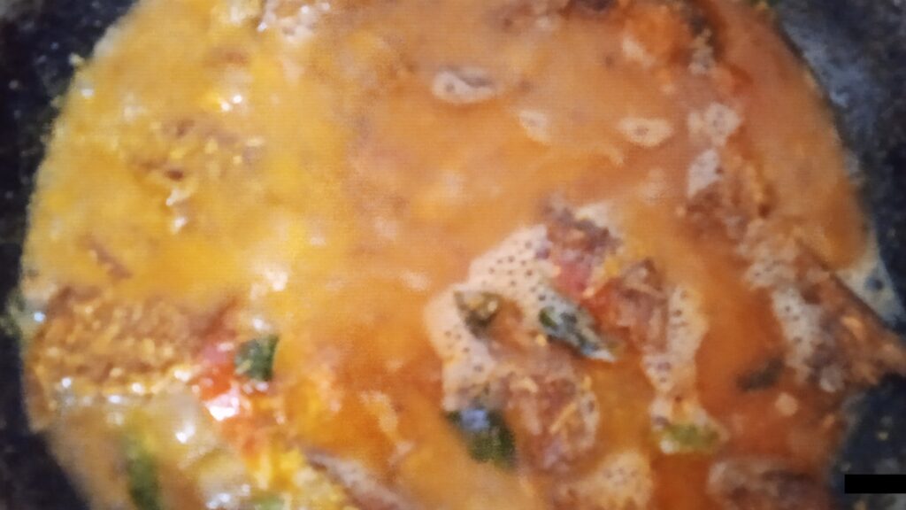Boiling fish