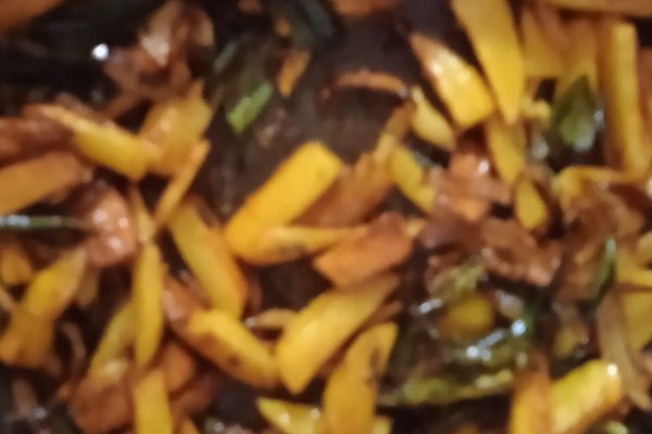 Sauteed Onion and potato in Tarmeric Sauteed Onion and potato in Tarmeric